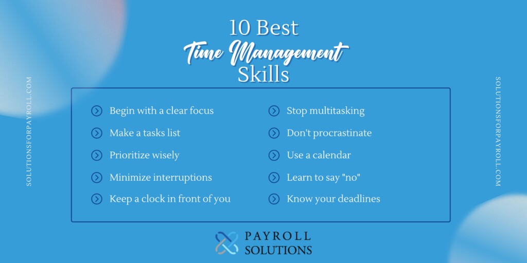 10 best time management skills