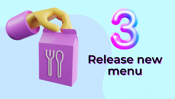 release new menu